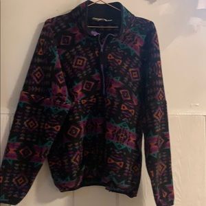 Funky fleece pullover